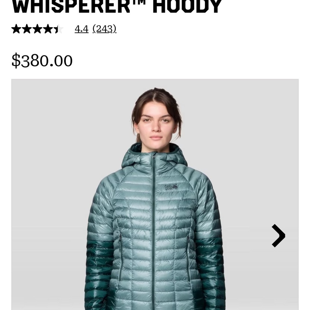 Mountain Hardwear Women's Puffer Jacket - Teal